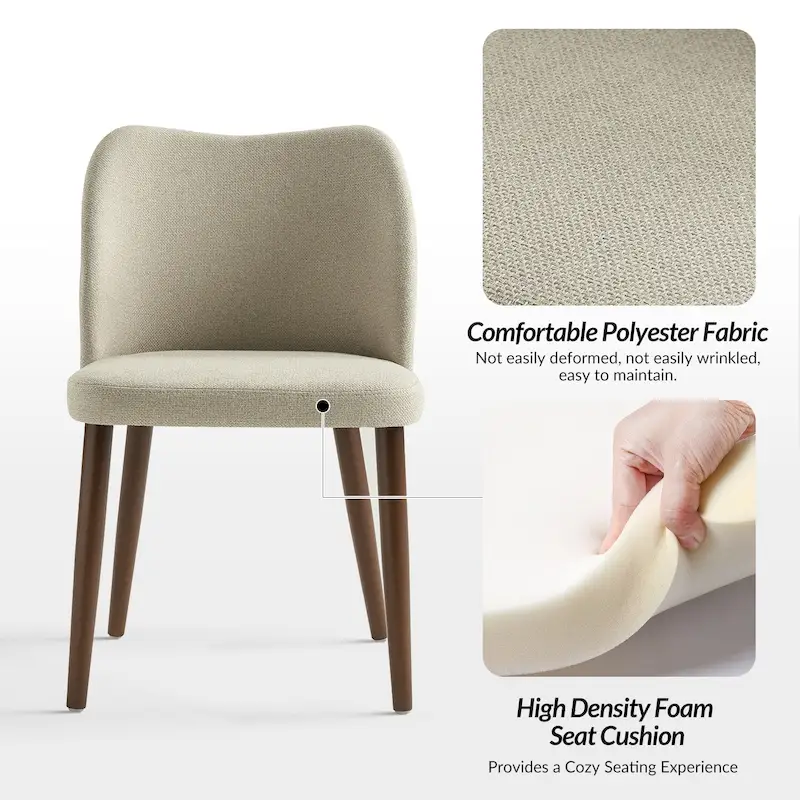 Melisa Solid Wood Dining Chair Set of 4 by HULALA HOME