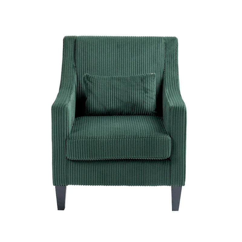 Emerald Modern 26.8 Arm Chair with Rubber Wood Legs