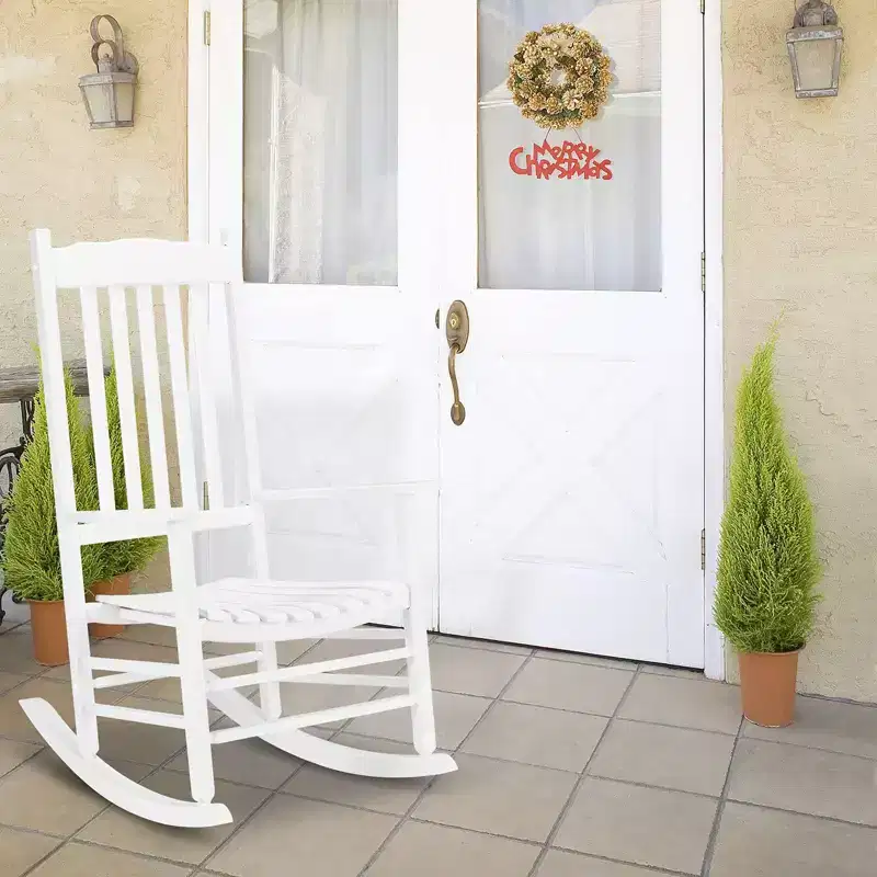 Rocking Chair with High Back Outdoor Rocking Chairs for Adult All Weather Porch Rockers Oversized Rockers