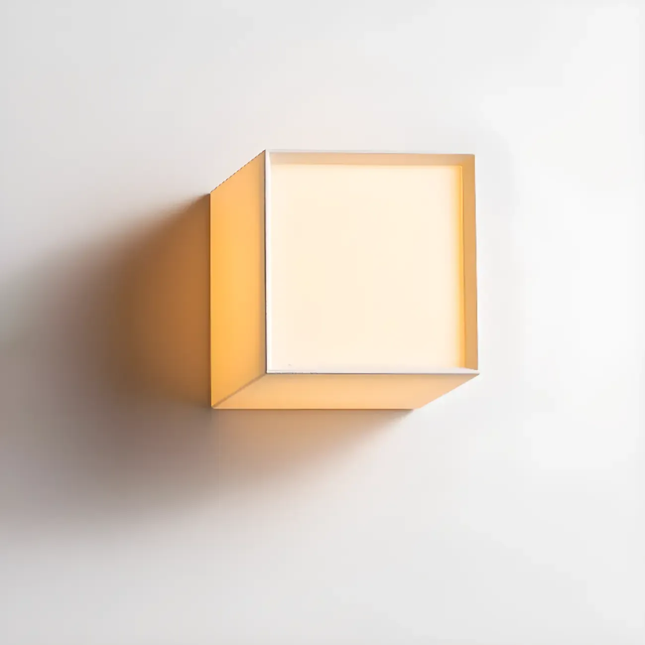 Ambient Cloth Shade Square Flush Mount Wall Sconce