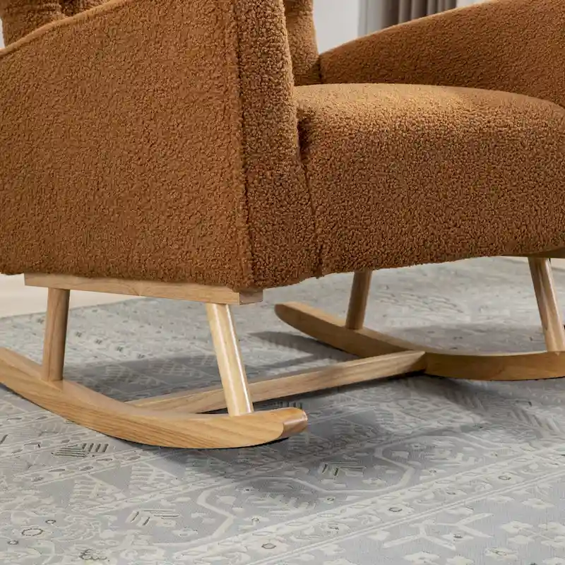 Tufted Rocking Chair Single Sofa Accent Rocker