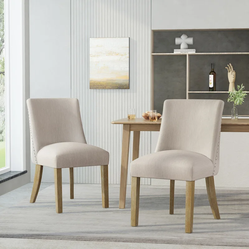 Frances Fabric Dining Chair (Set of 2) by Christopher Knight Home