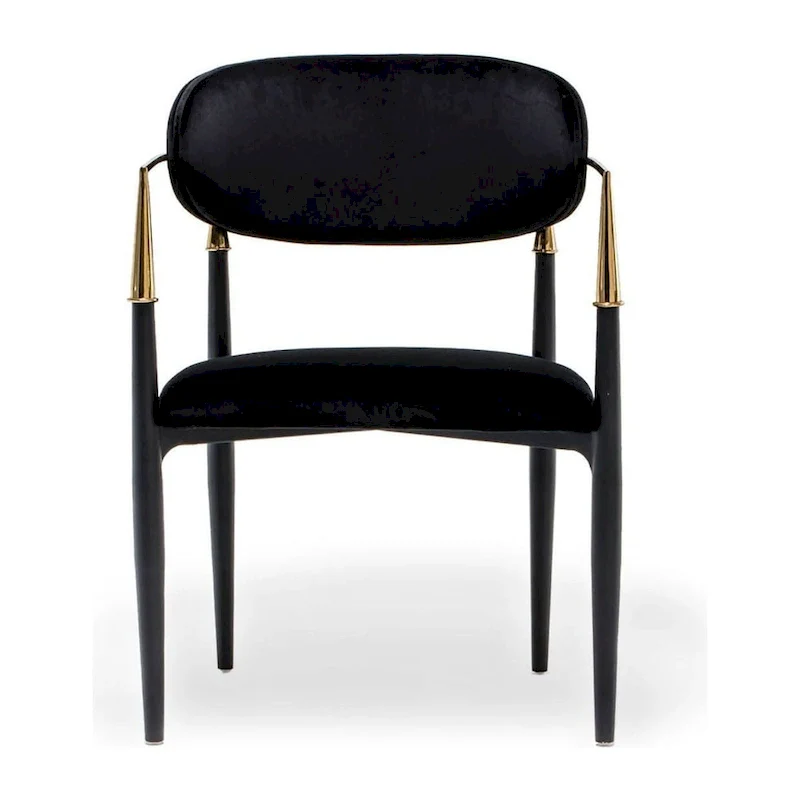 Gold Stainless Steel Velvet Dining Chair