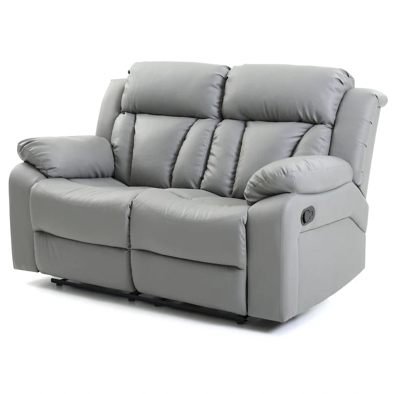 Daria Faux Leather Reclining Loveseat