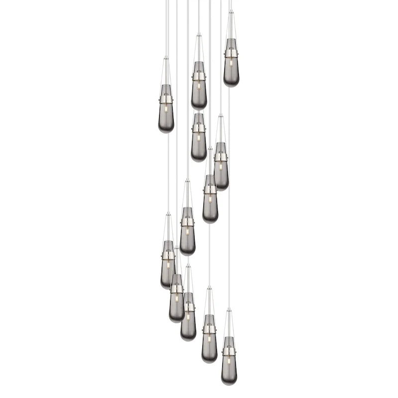 Innovations Lighting 126-452-1P-21-24 Milan Pendant Milan 12 Light 24