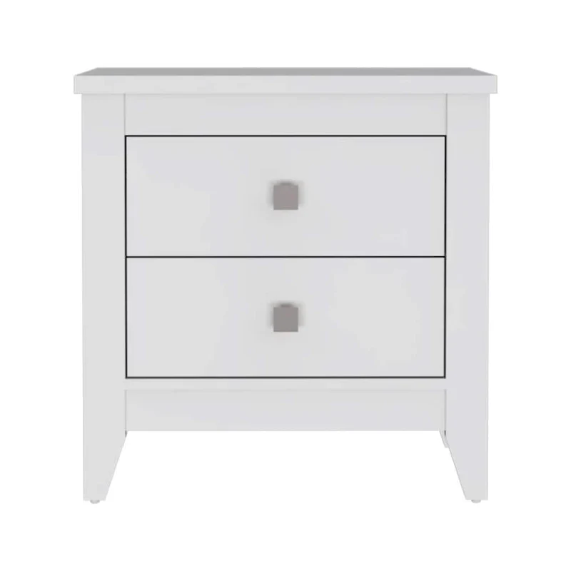 Amara Nightstand with 2 Drawers and 4 Legs