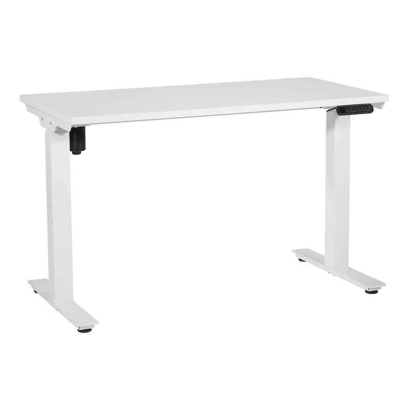 Walnut / White / Black Electric Height-Adjustable Standing Desk – Single