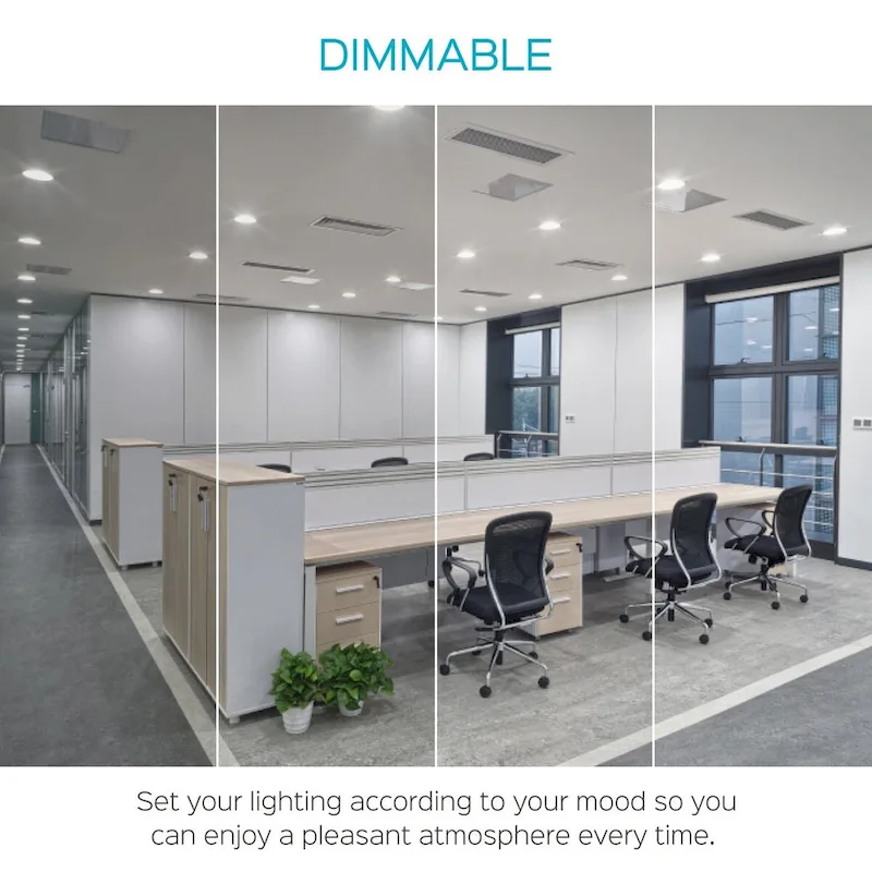 Luxrite BR40 LED Light Bulbs,14W= 85W Dimmable, 1100 Lumen, LED Flood Light Bulb, 14W, E26 Medium Base (10 Pack)