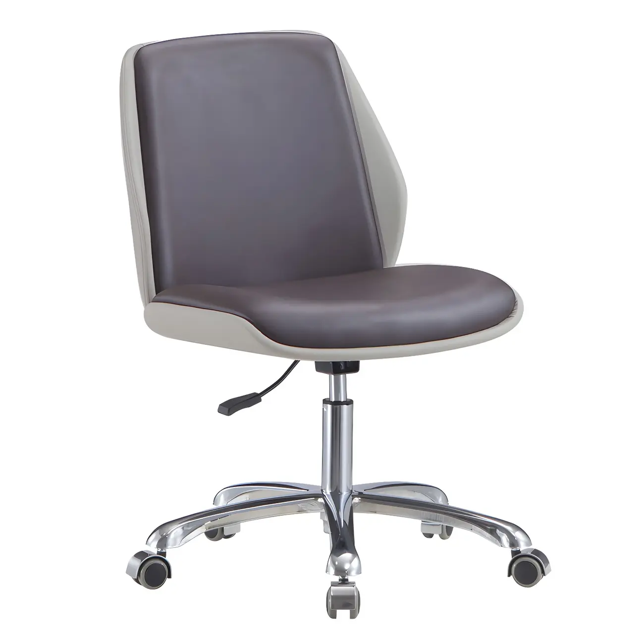 Modern Leather Upholstered Swivel Office Chair