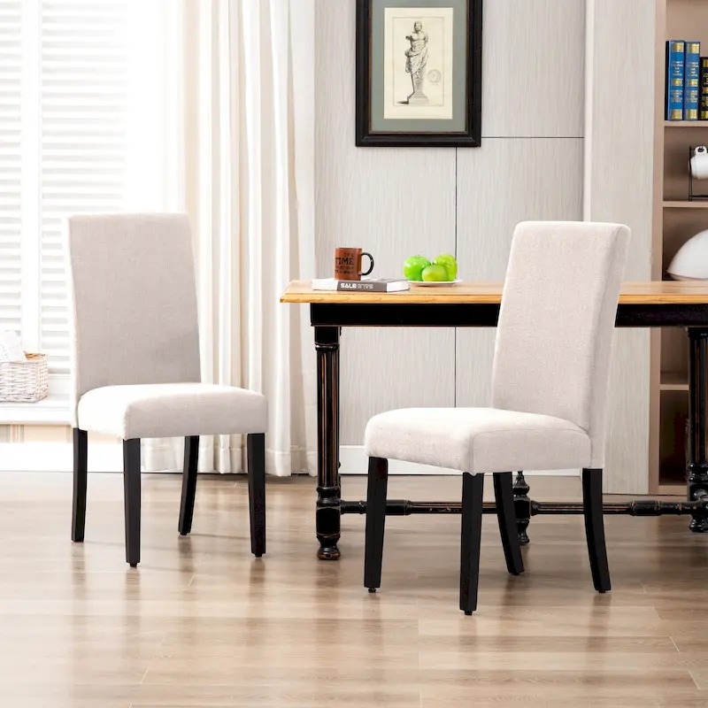 Grandview Upholstered Linen Fabric Dining Chair - 38.6