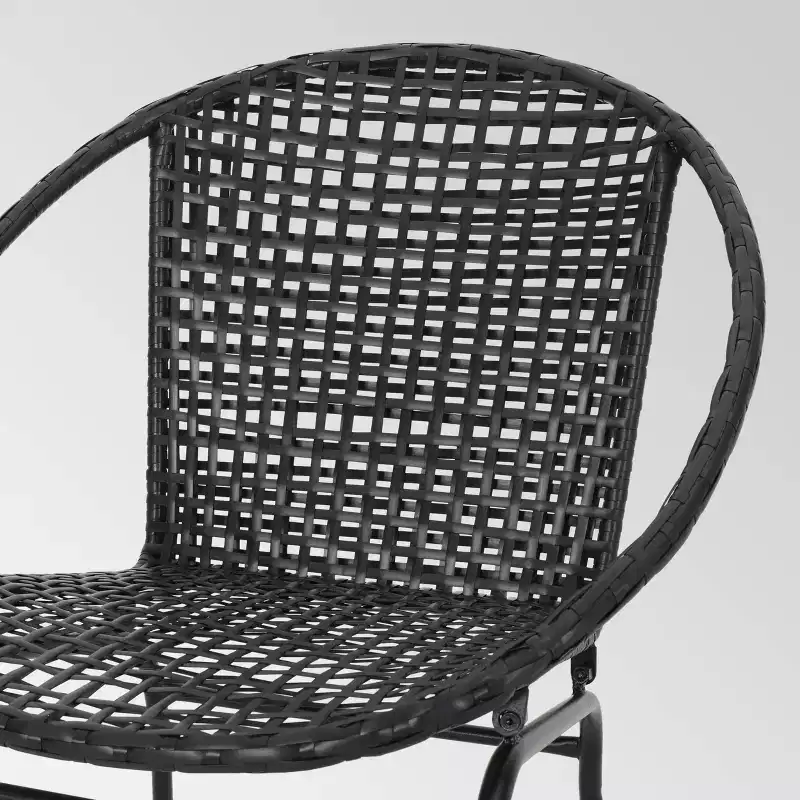 Java 3pc Faux Rattan Modern Chat Set - Christopher Knight Home