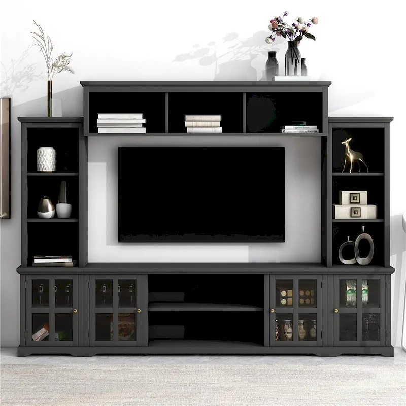 Modern Minimalism Style Entertainment Wall and TV Stand