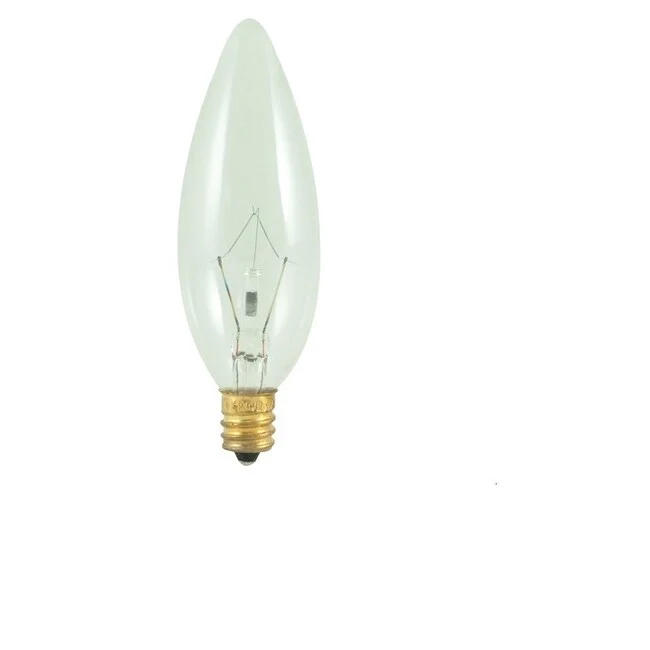 Bulbrite Pack of (50) Dimmable Clear B10 Candelabra (E12) Incandescent Bulb