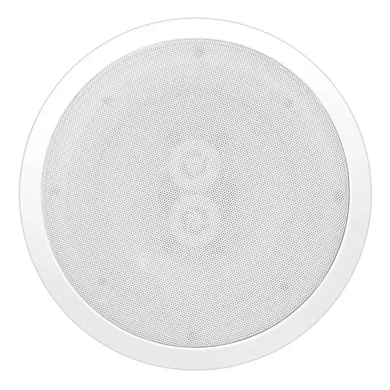 PYLE PWRC82 Dual 400 Watt 8 Inch 2 Way Indoor or Outdoor Waterproof Ceiling Woofer Speaker System with 8 Ohm Impedance, White (2 Pack)
