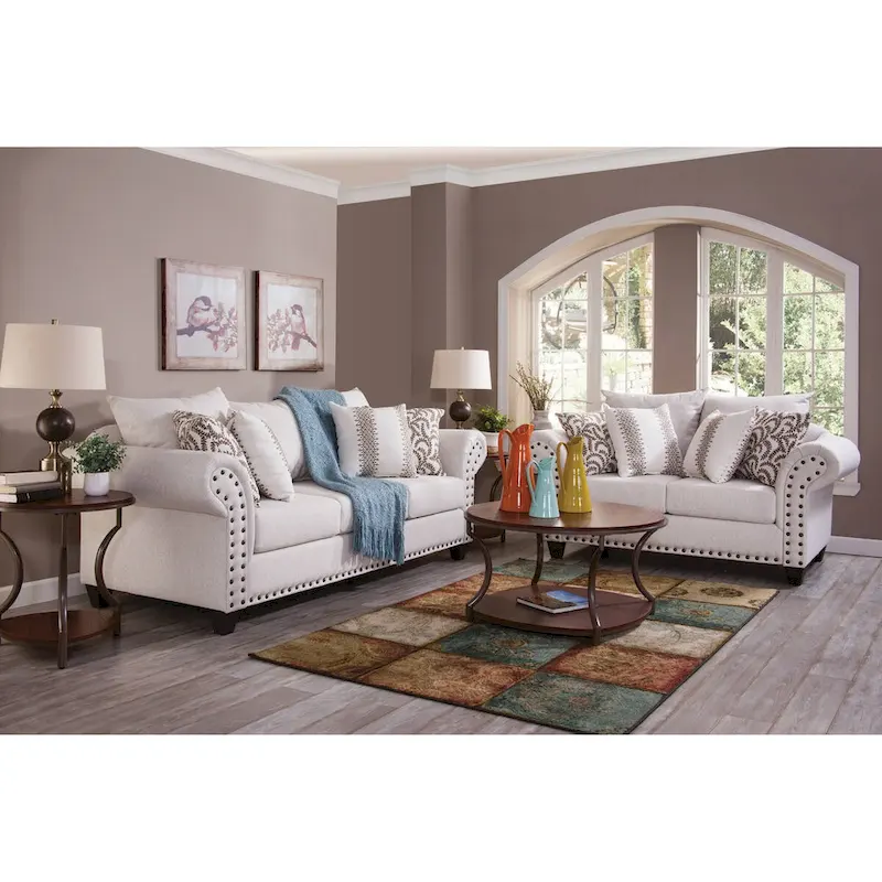 Traditional Linen Sofa
