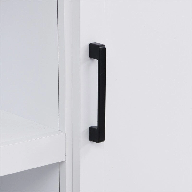 Farmhouse 4-in-1 Hall Tree with Open Display Shelves, Mudroom Shoe Bench with Open Compartments, Entryway Coat Rack with 6 Hooks