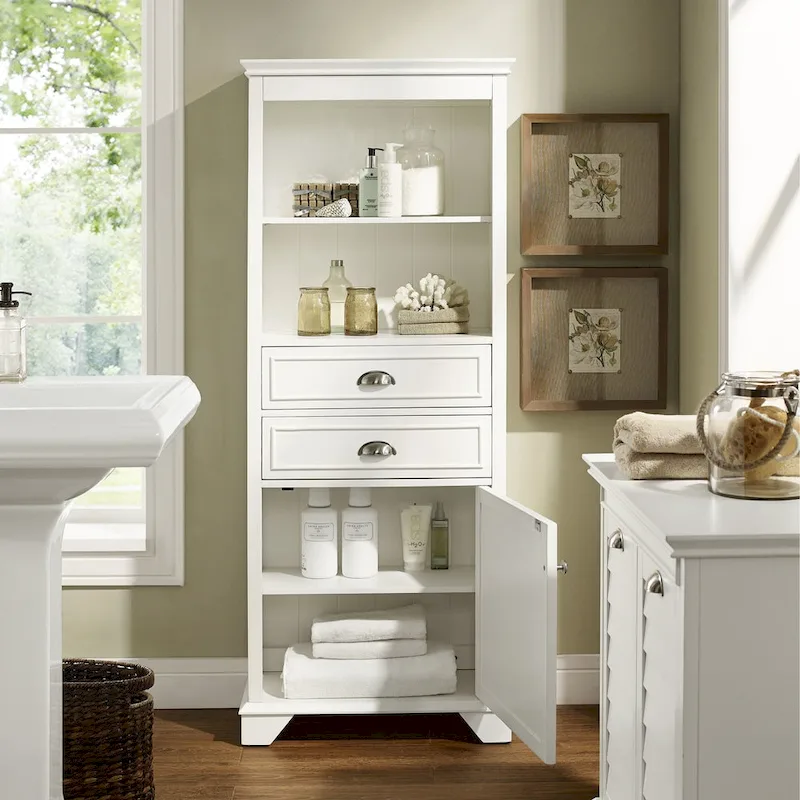 Lydia Tall Cabinet in White