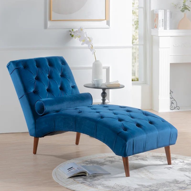 62W Upholstered Chaise Lounge