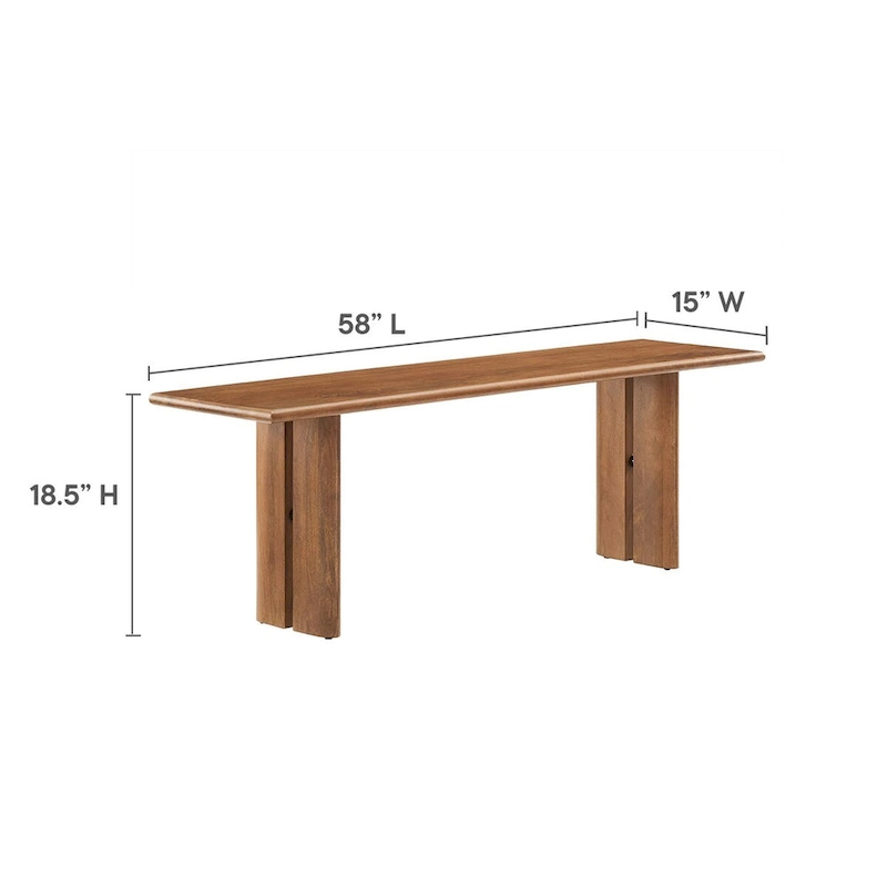 Amistad 58 Wood Bench