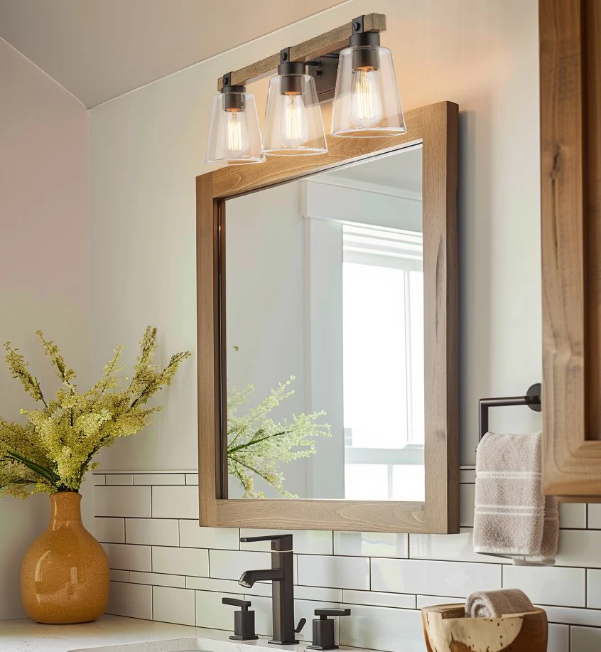 Asher 23 3-Light Farmhouse Vanity / Bathroom Light