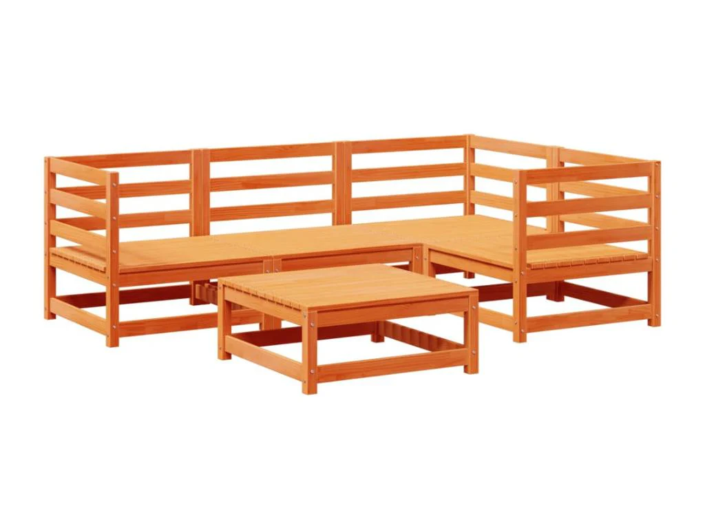 Salon Jardin Pieces - Marron