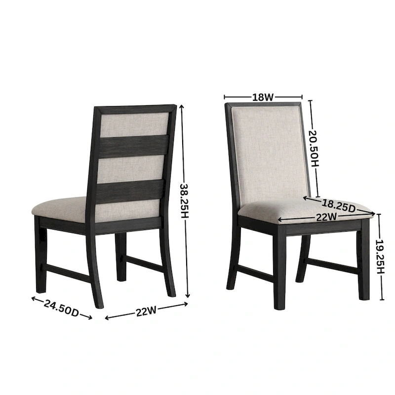 Roundhill Furniture Gates 5-Piece Round Dining Set, Light Gray