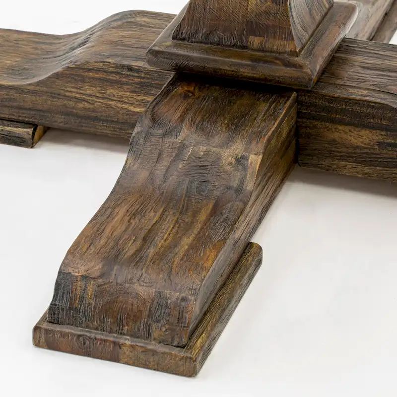 East West Furniture Dining Table Set- a Kitchen Table and Dahlia Linen Fabric Dining Chairs, Distressed Jacobean(Pieces Options)