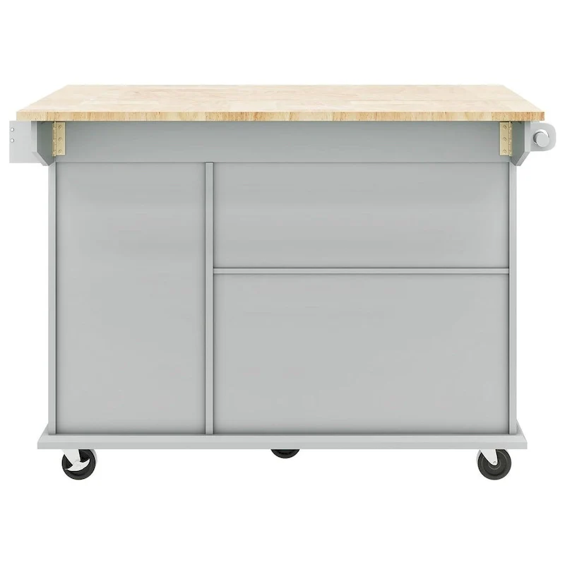 54 Kitchen Island Cart with Wheels