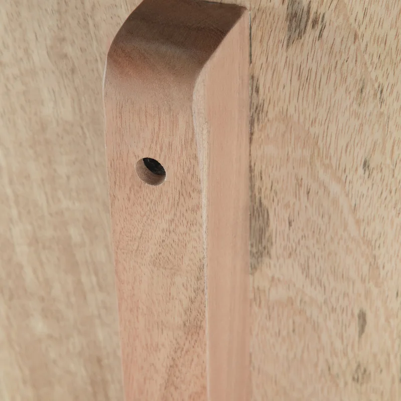 WYNDENHALL Sera SOLID MANGO WOOD 55 inch Wide Industrial Entryway Bench in Natural - 55.1 x 15 x 20.1