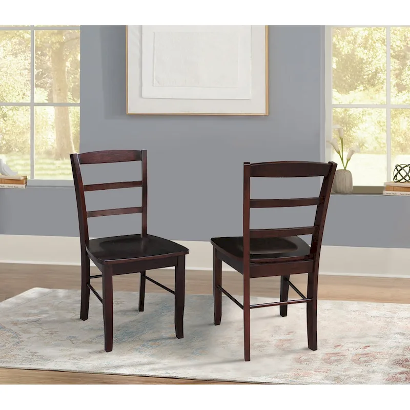 Solid Wood Ladderback Dining Chairs