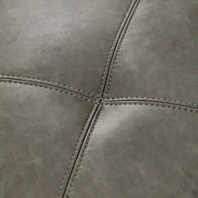 Gray Mid-Century Tufted Sofa Set - 1-Seater & 3-Seater