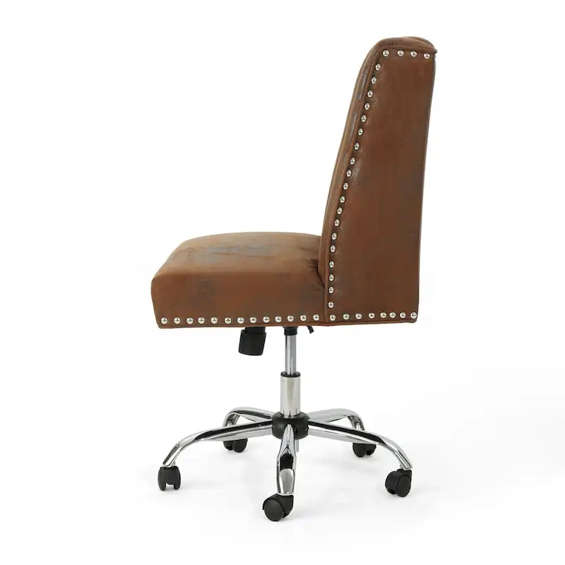 Swivel Office Chair with Chrome Base