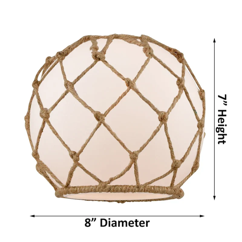 Innovations Lighting Farmhouse Rope 8  Wide Mini Pendant