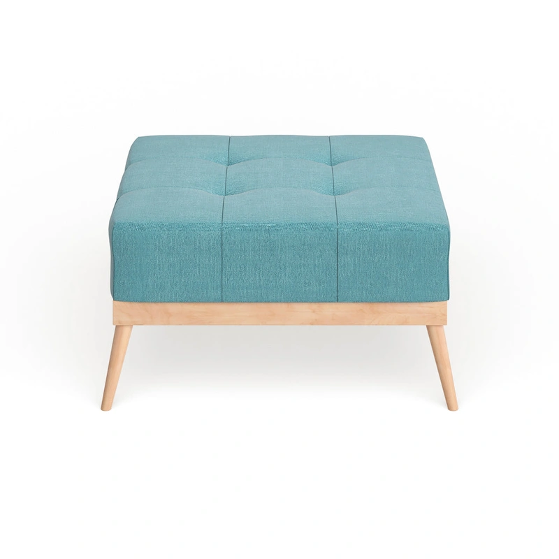 Christopher Knight Home Carson Lund Mid-century Tufted Fabric Square Ottoman Table