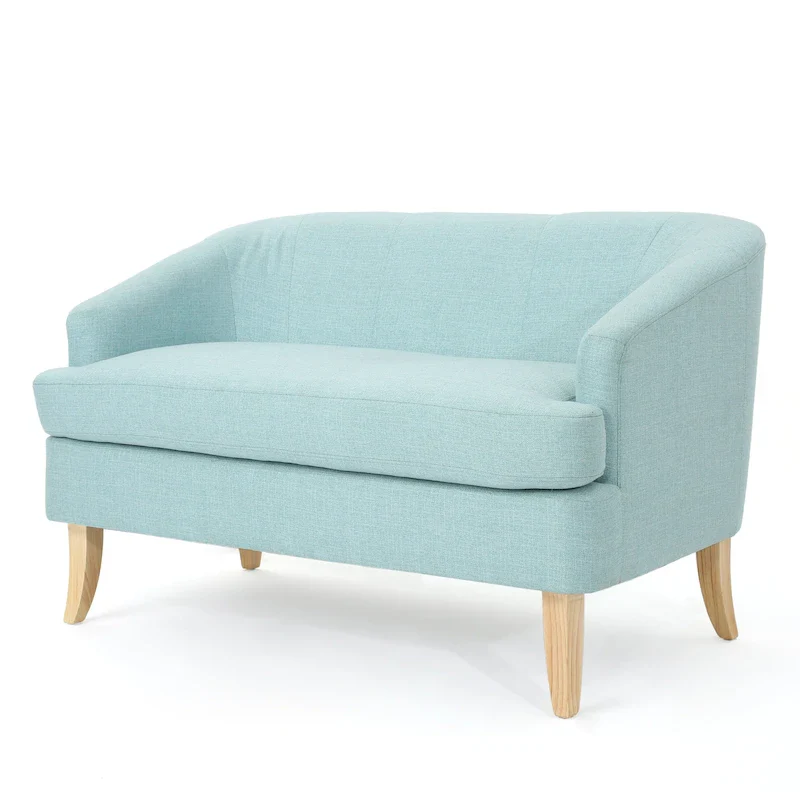 Sheena Mid-century Modern Petite Fabric Loveseat by Christopher Knight Home