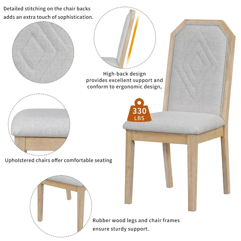 Bala Farmhouse 7-Piece Dining Sets by GDFStudio