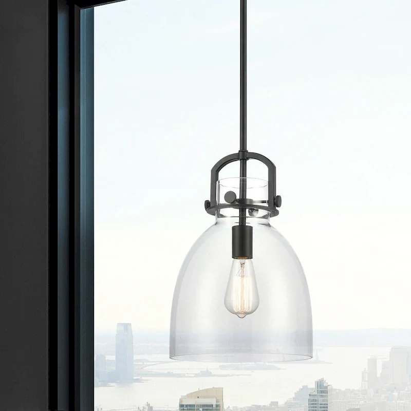 Innovations Lighting Newton Bell - 1 Light 10  Stem Hung Pendant