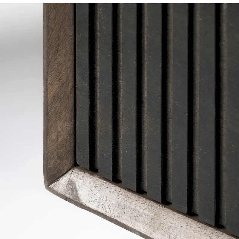 Grace Two-Tone Brown Solid Wood 6 Drawer Sideboard - 70.0L x 18.0W x 31.0H