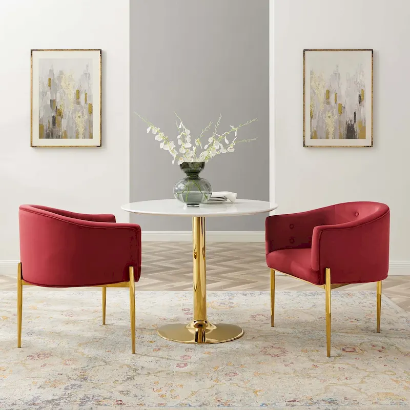 Savour Tufted Performance Velvet Accent Chairs - 2 Pack