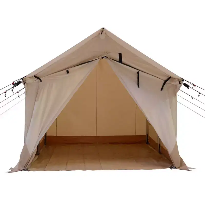 WHITE DUCK 8 x 10 ft Alpha Canvas Wall Tent with Stove Jack & Frame, 4-Season Water Repellent Camping & Hunting Tent, DYNA DUCK Fabric