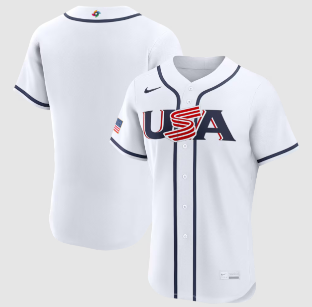 USA Baseball White 2026 World Baseball Classic Home Authentic Jersey
