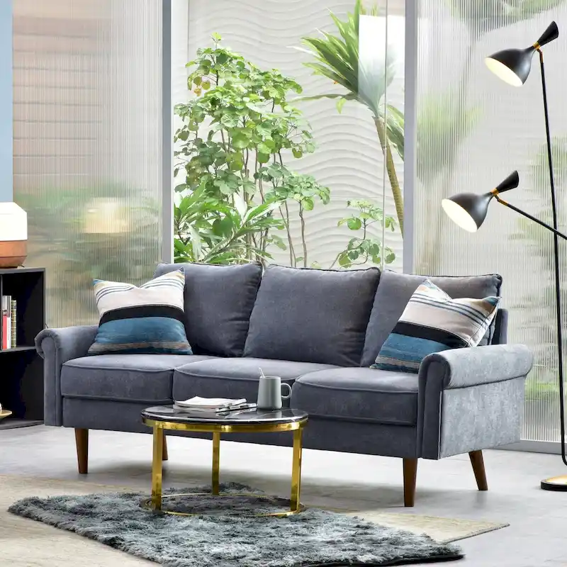 OVIOS Upholstered Mid-century Sofa