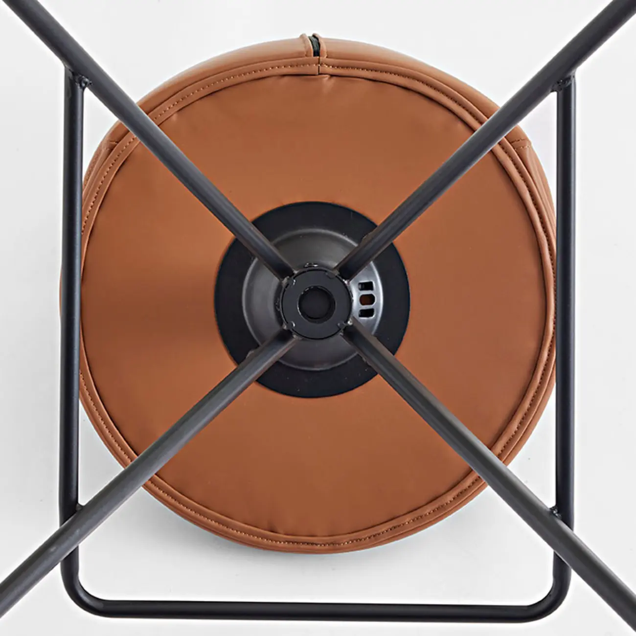 Modern Leather Swivel Bar Stools Counter Height