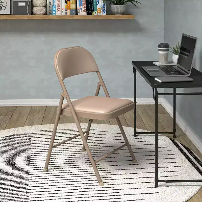 COSCO SmartFold Vinyl Folding Chair