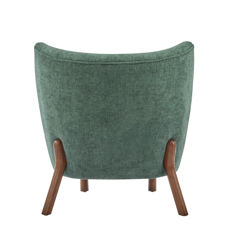 Camille Modern Upholstered Armless Accent Chair with Plush Seating and Solid Wood Frame