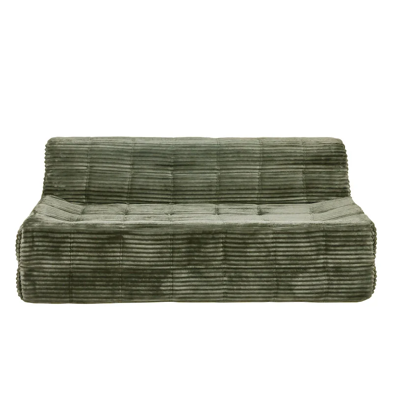 75 Foam 3-Seat Sofa with No Assembly, Space-Saving Design, and Easy Setup