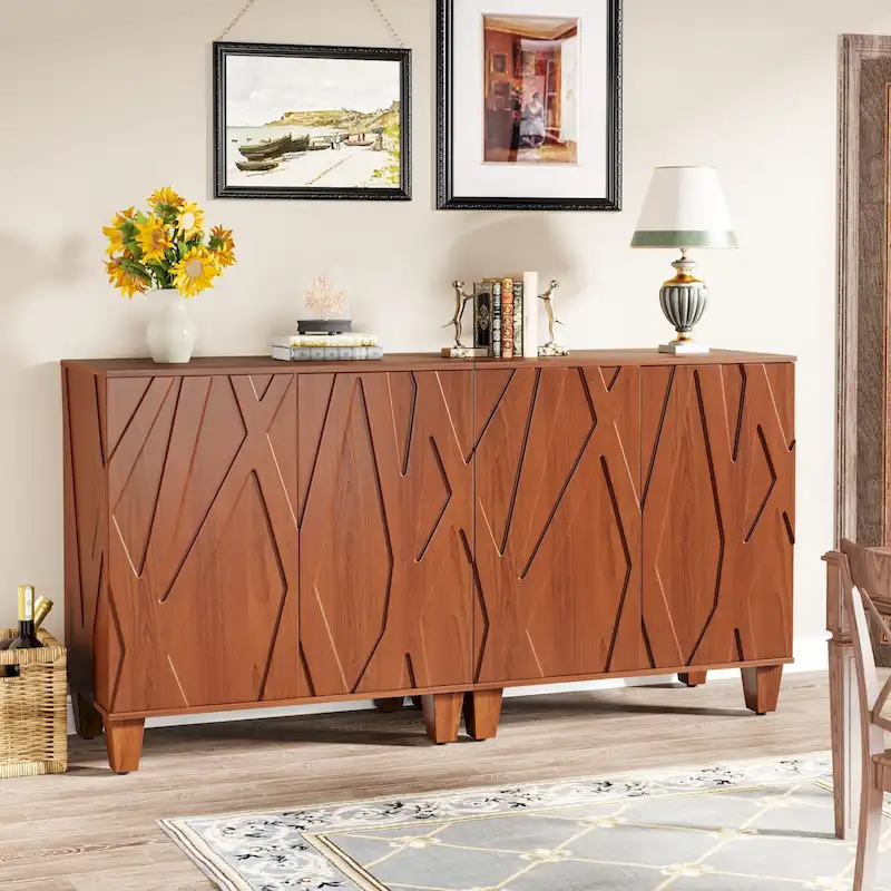 55-inch Sideboard Buffet Cabinet with Storage for Kitchen Dining Room