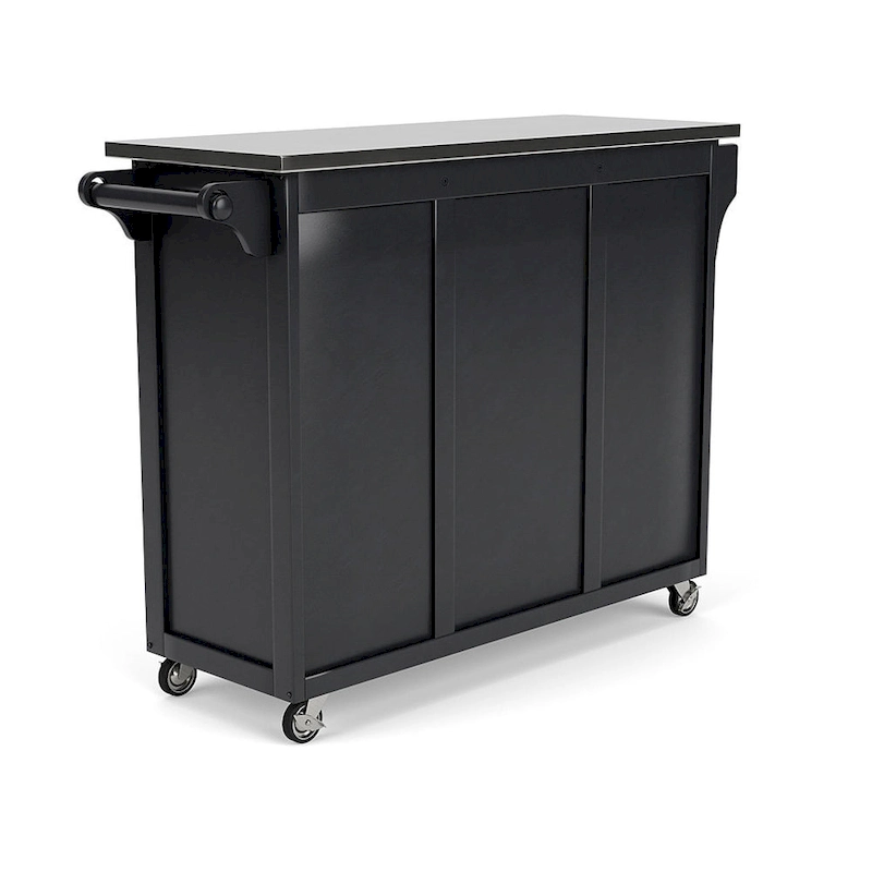 Create-a-Cart Black Kitchen Cart
