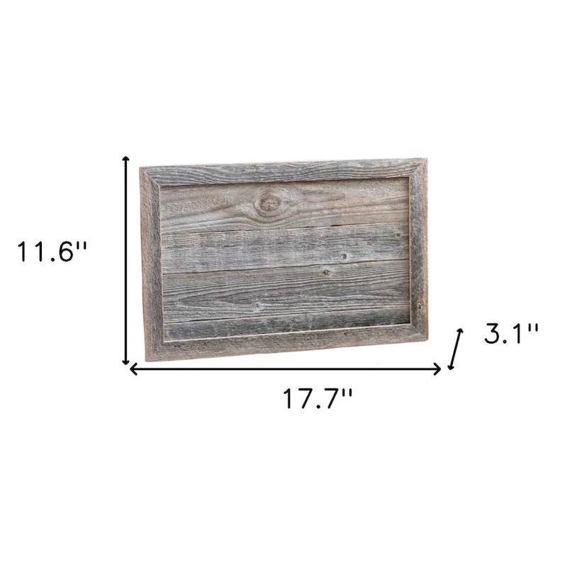 HomeRoots 18  Gray Distressed Wood Christmas Tree Collar - 17.7' X '11.6' X '3.1