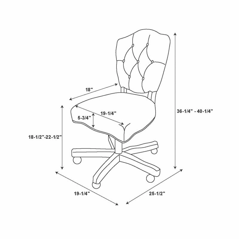 Hazel Grey Office Chair